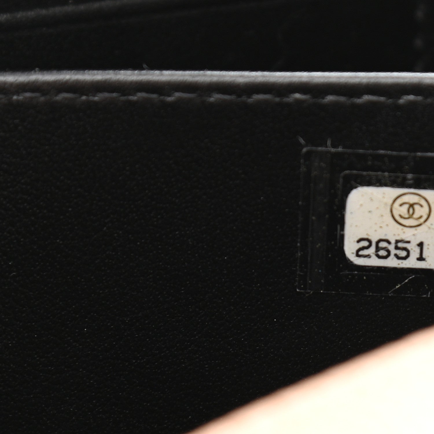 Chanel Caviar Quilted CC Filigree Vanity Clutch With Chain Beige Black 7 of 10