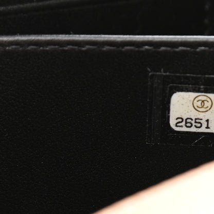 Chanel Caviar Quilted CC Filigree Vanity Clutch With Chain Beige Black 7 of 10