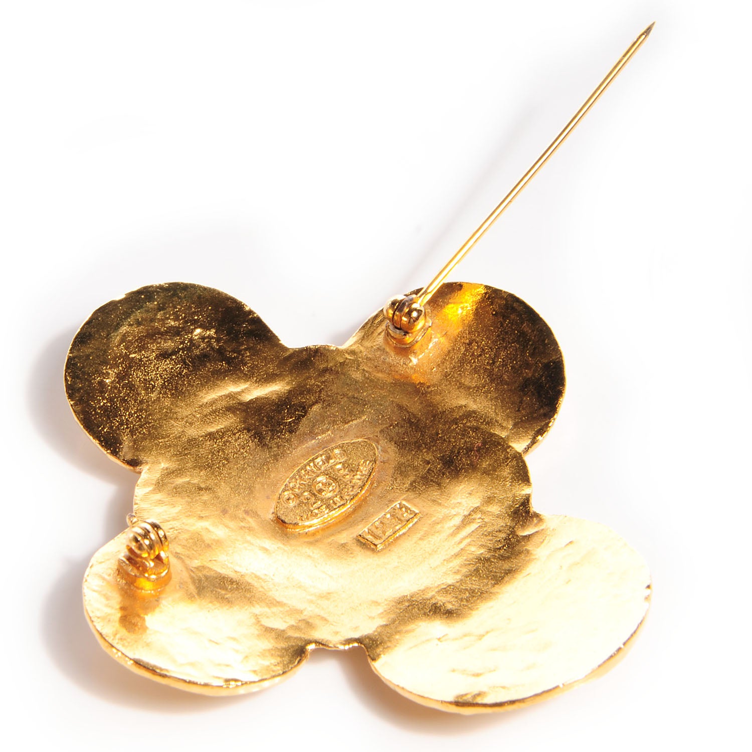 Chanel CC Brooch Gold 4 of 5