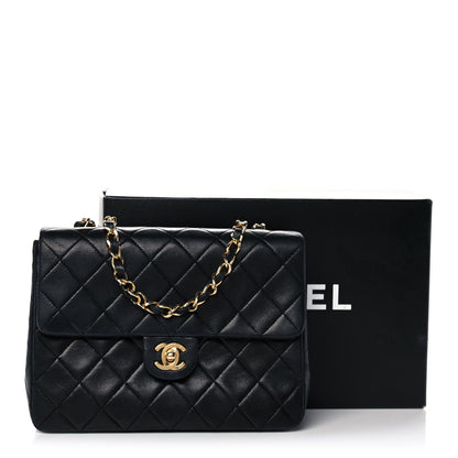 Chanel Lambskin Quilted Mini Square Flap Black 14 of 14