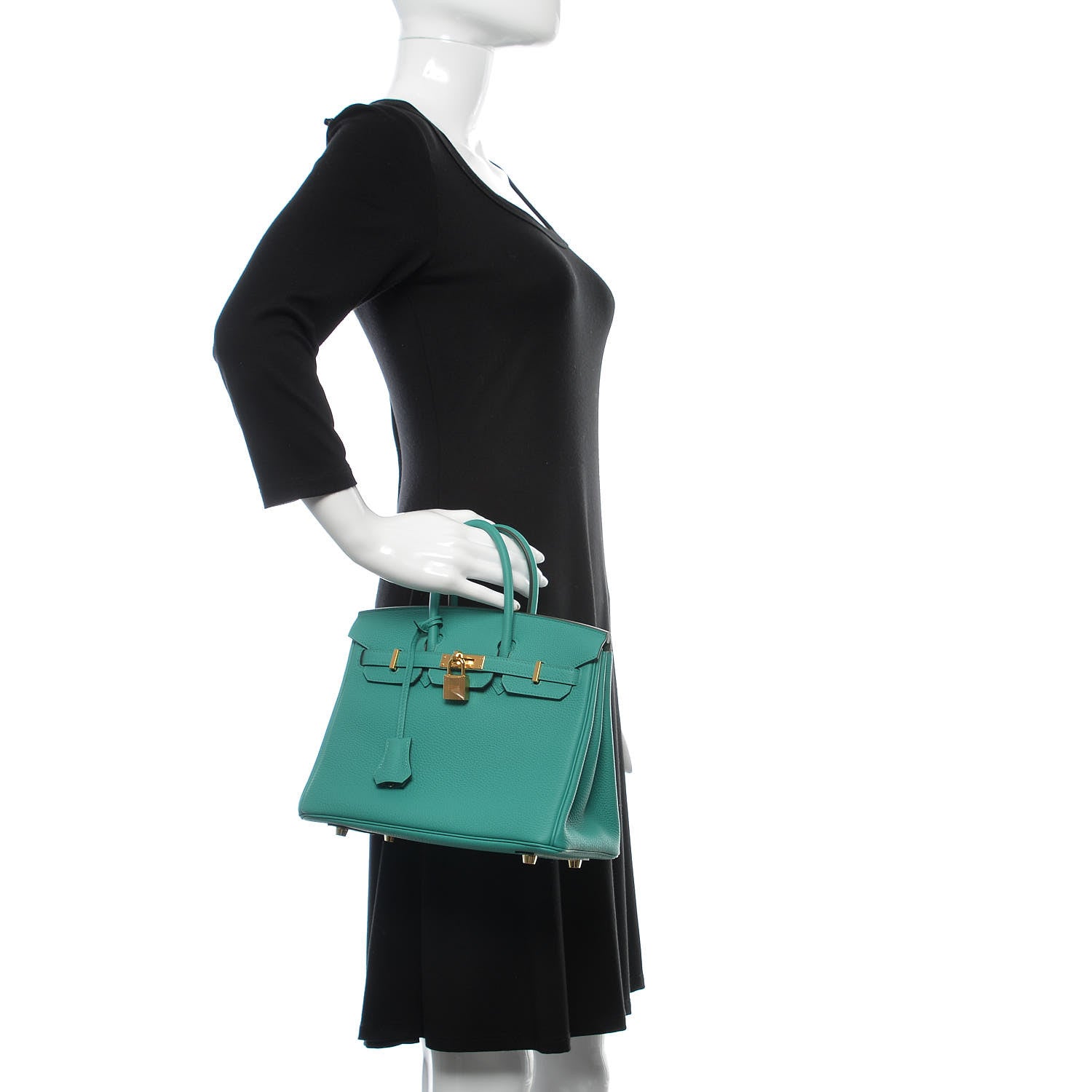 Hermes Togo Birkin 25 Vert Verone 2 of 37