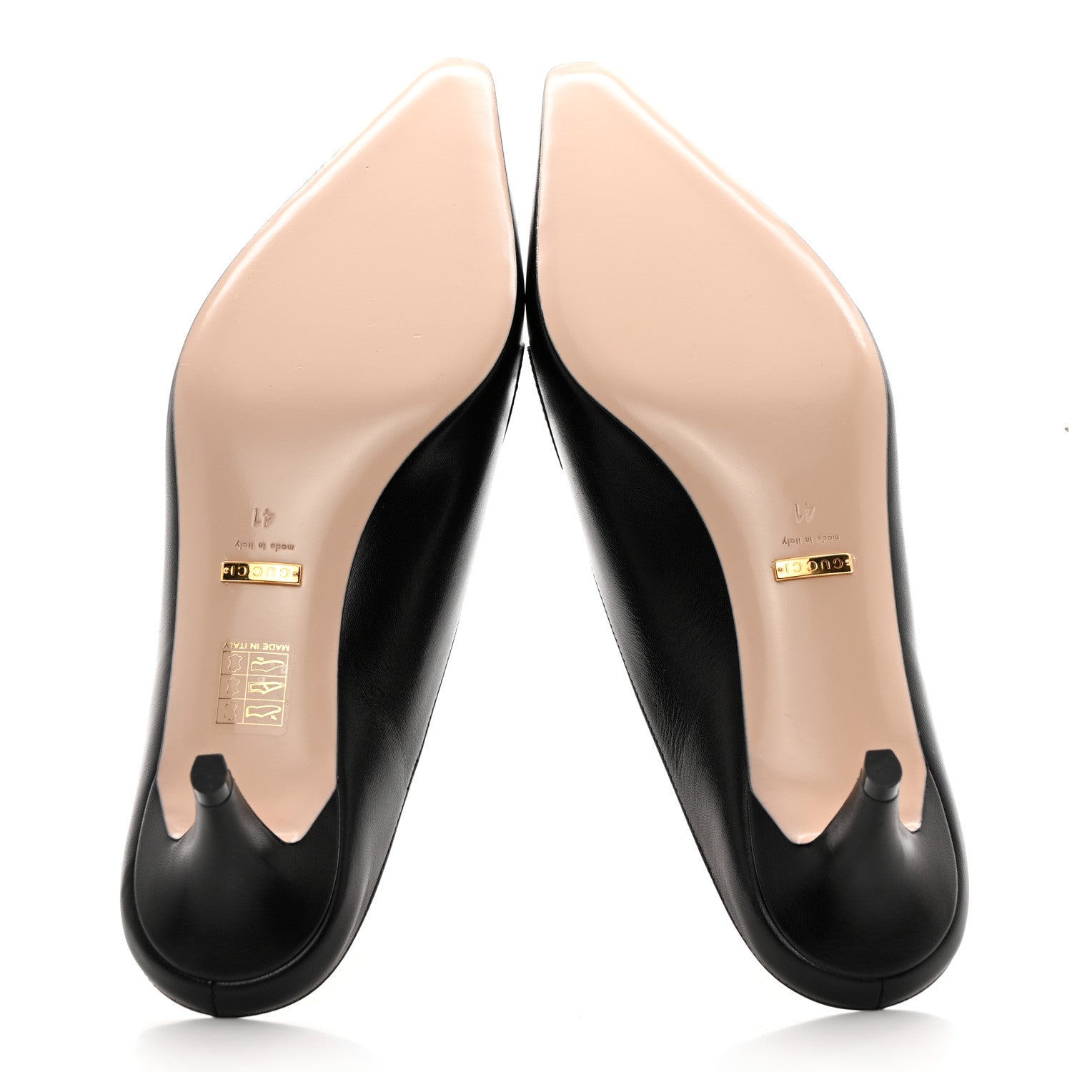 Gucci Malaga Kid Zumi Low Heel Mules 41 Black 5 of 9