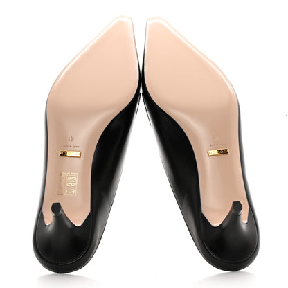 Gucci Malaga Kid Zumi Low Heel Mules 41 Black 5 of 9