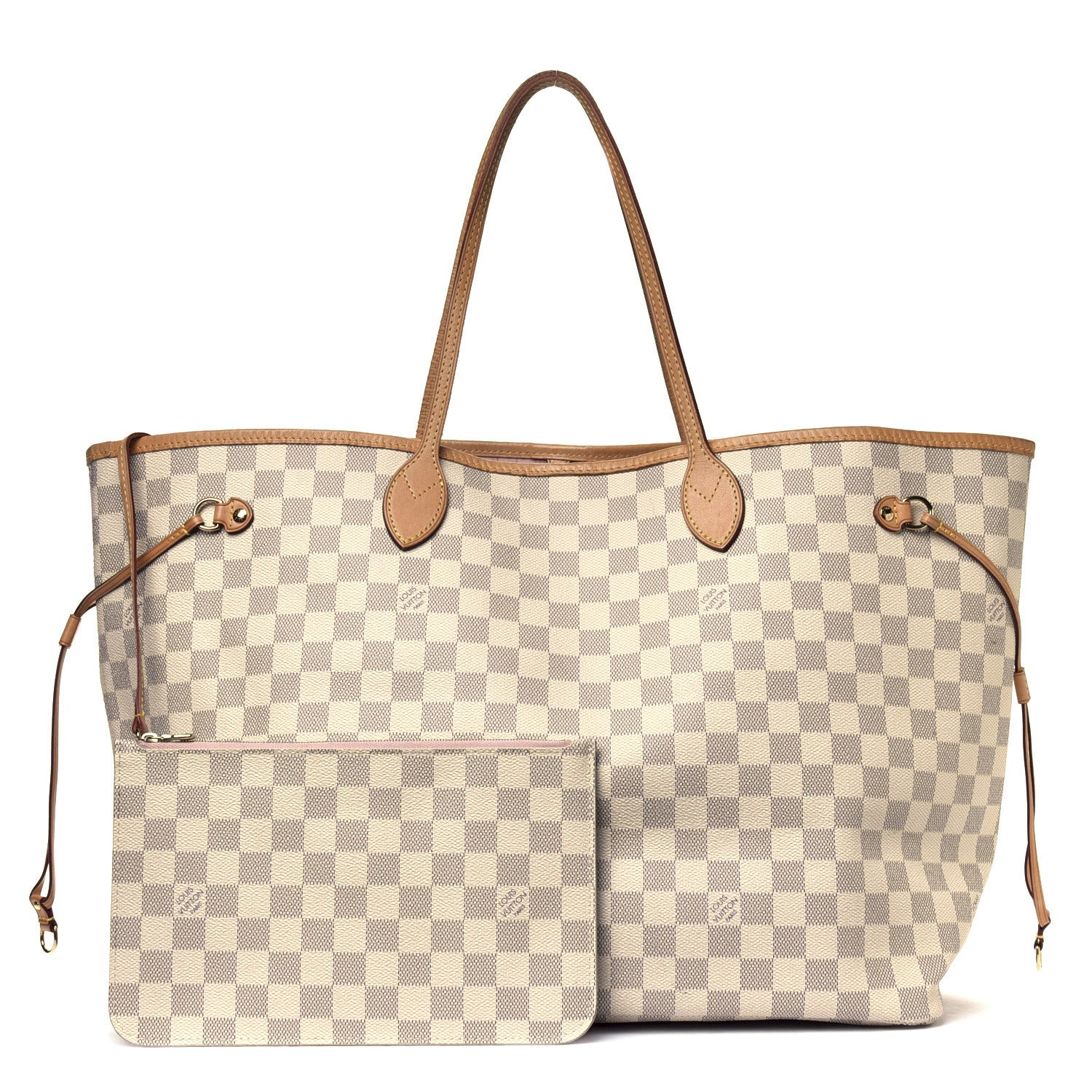 Louis Vuitton Damier Azur Neo Neverfull GM Rose Ballerine 1 of 6