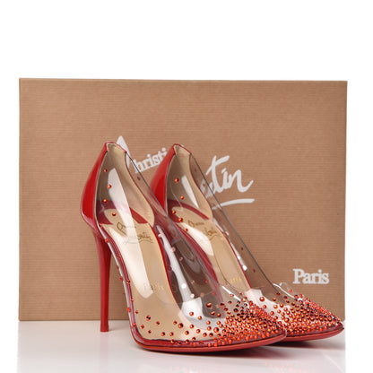 Christian Louboutin PVC Patent Degrastrass 100 Pumps 36 Red 9 of 9