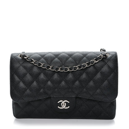 Chanel Caviar Quilted Jumbo Double Flap Black 1 of 7