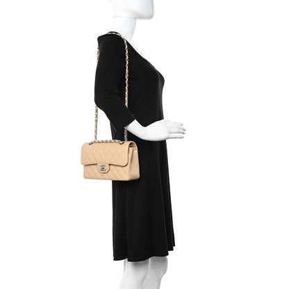 Chanel Caviar Quilted Small Double Flap Beige 2 of 11