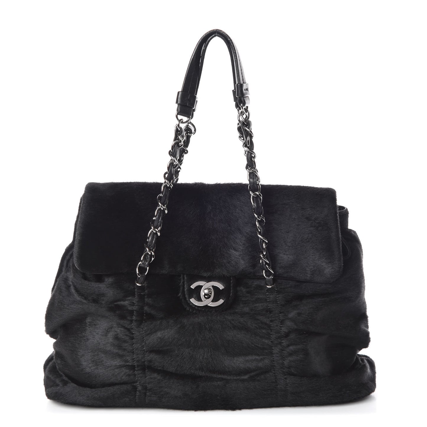 Pony Hair Sharpei Flap Black