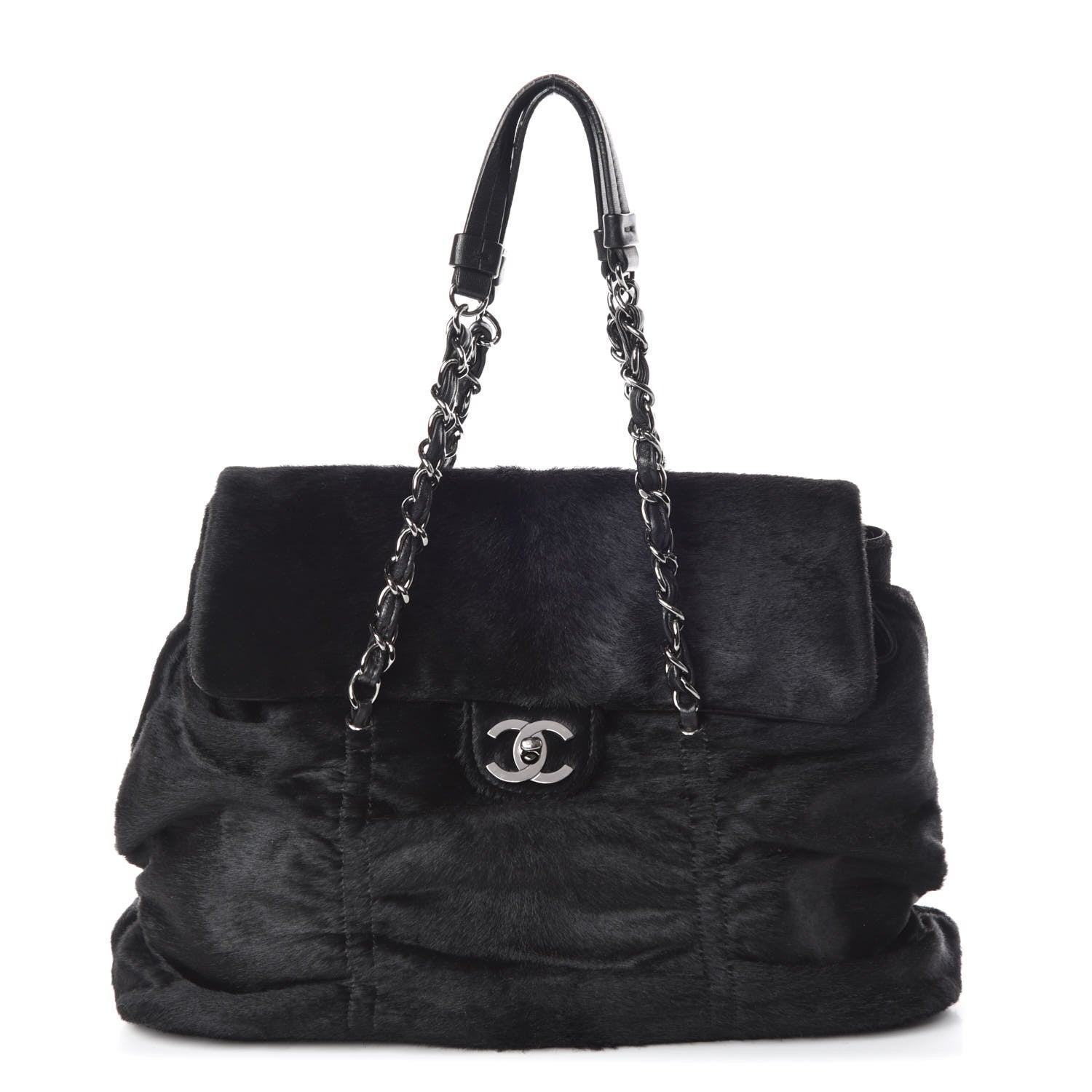 Chanel Pony Hair Sharpei Flap Black 1 of 11