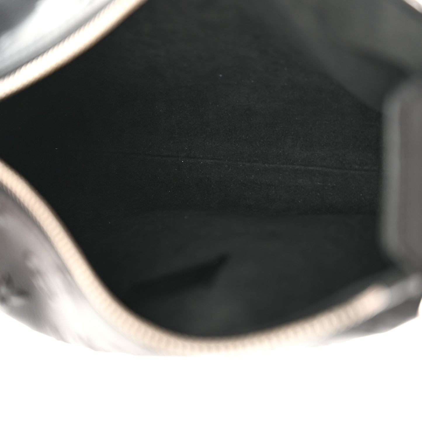 Calfskin Debossed Monogram Side Trunk Black