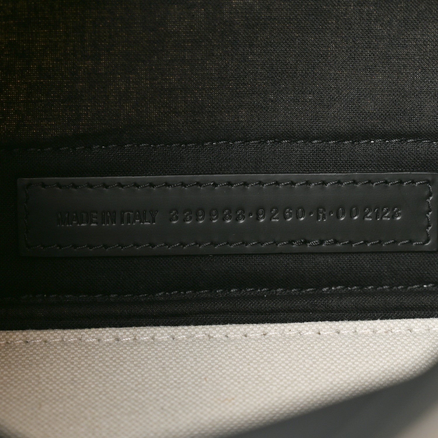 Balenciaga Cotton Canvas Satin Calfskin S Navy Cabas Natural Black 8 of 12