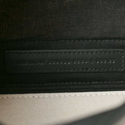 Balenciaga Cotton Canvas Satin Calfskin S Navy Cabas Natural Black 8 of 12