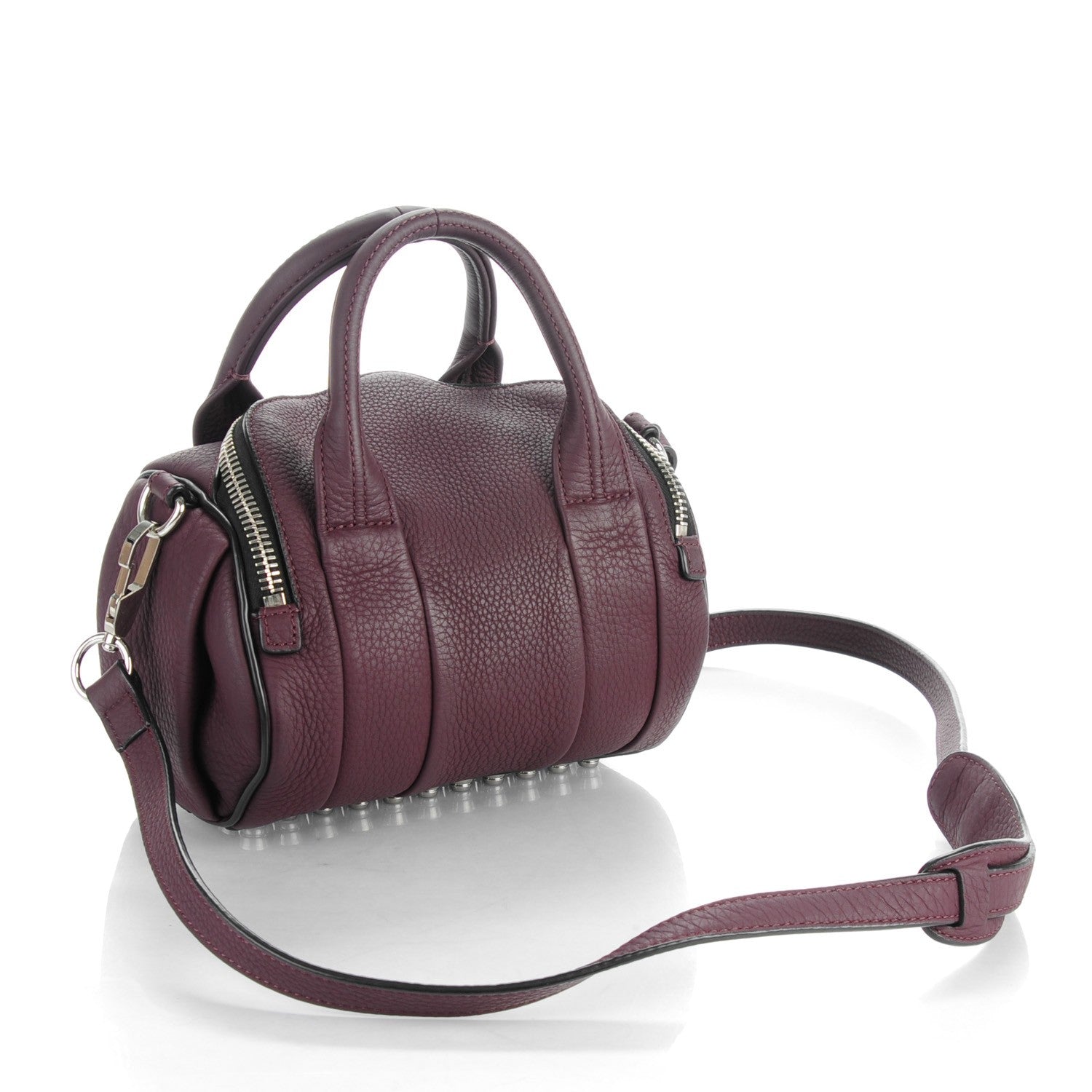 Alexander Wang Pebbled Calfskin Mini Rockie Matte Oxblood 3 of 7