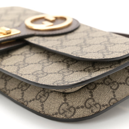 Gucci GG Supreme Monogram Textured Dollar Calfskin Blondie Belt Bag Beige Ebony New Acero 10 of 10