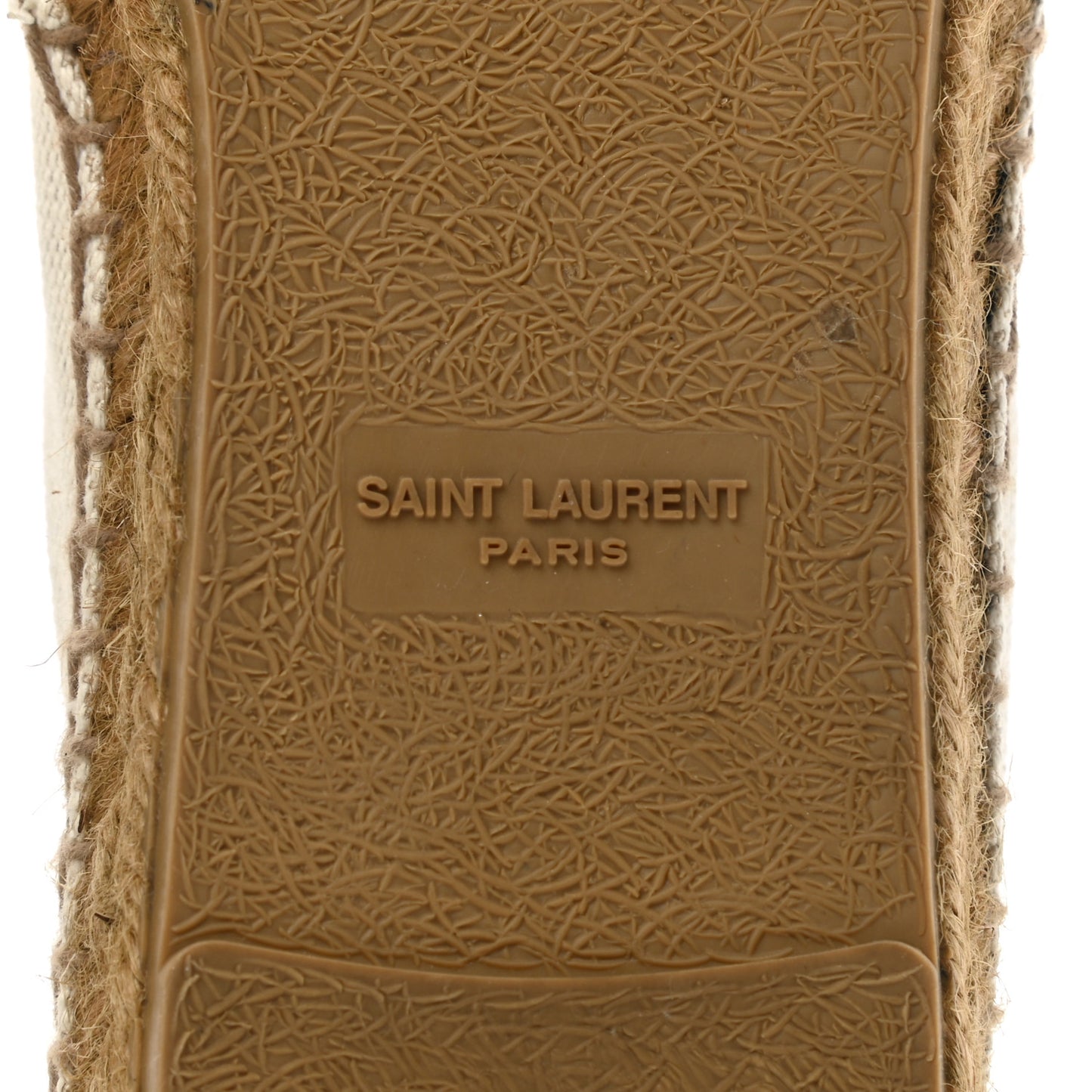 Canvas Nappa Elba Light Logo Embroidered Espadrilles 39.5 Panna