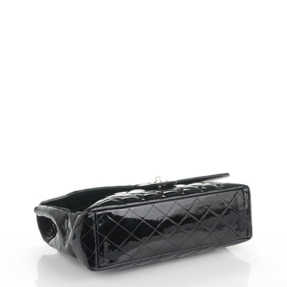 Chanel Patent Quilted Maxi Single Flap Black 4 of 10