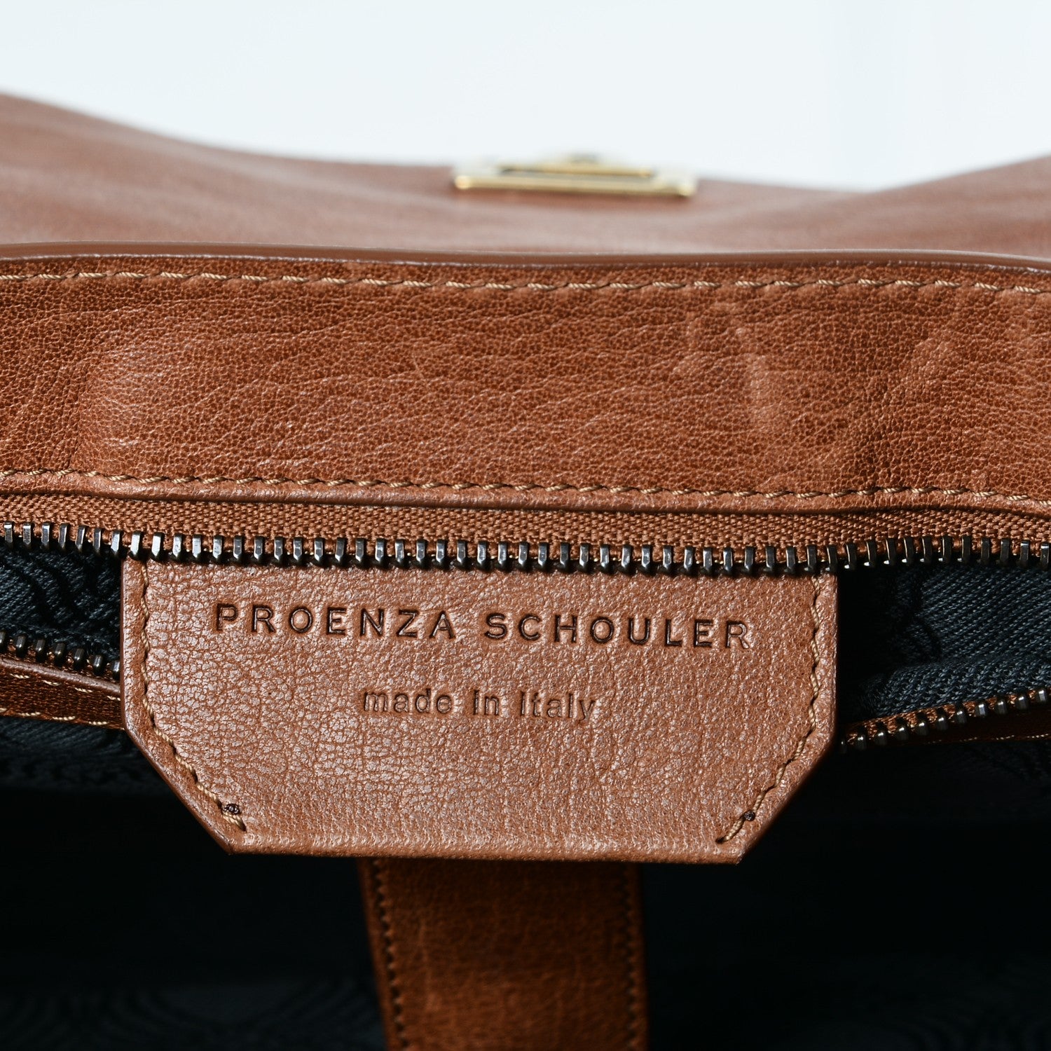 Proenza Schouler Lambskin Medium PS1 Satchel Saddle 6 of 7