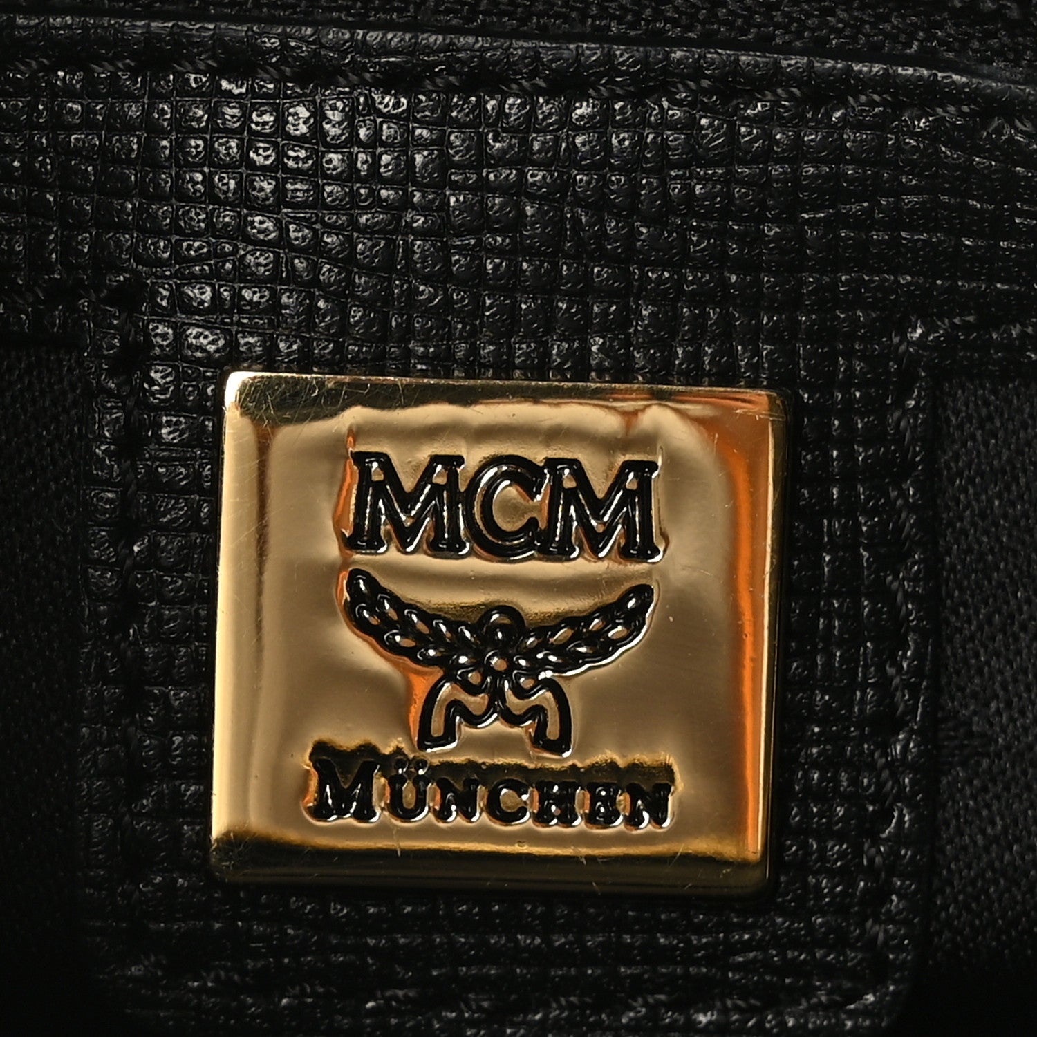 MCM Calfskin Studded Barrel Bag Black 6 of 8
