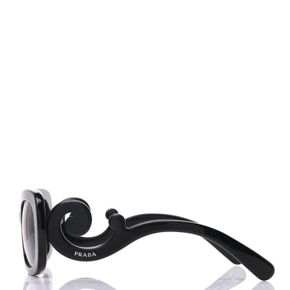 Prada Acetate Baroque Sunglasses SPR 27O Black 3 of 8