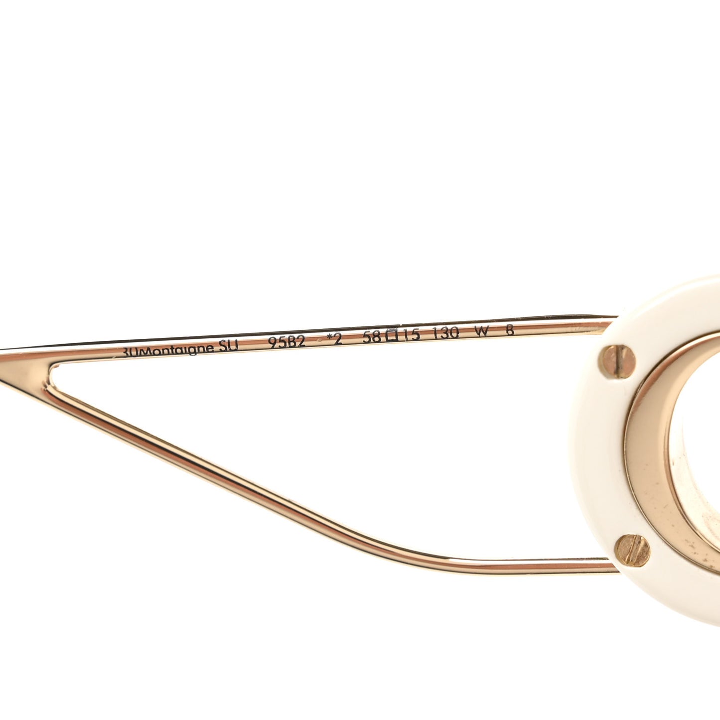 Square 30 Montaigne SU Sunglasses White