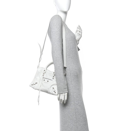 Balenciaga Agneau Arena Silver Hardware Small Le City Optic White 2 of 9