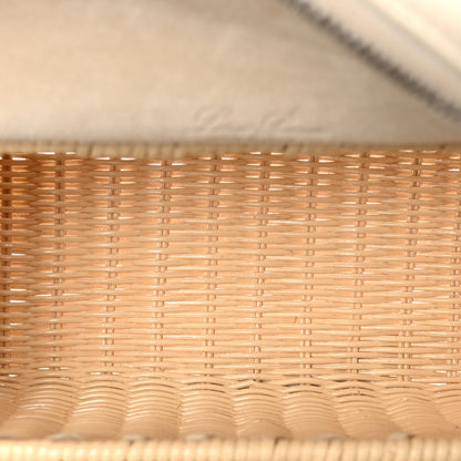 Loro Piana Wicker Calfskin East West L19 Extra Pocket Pouch Malt Whisper White 5 of 10
