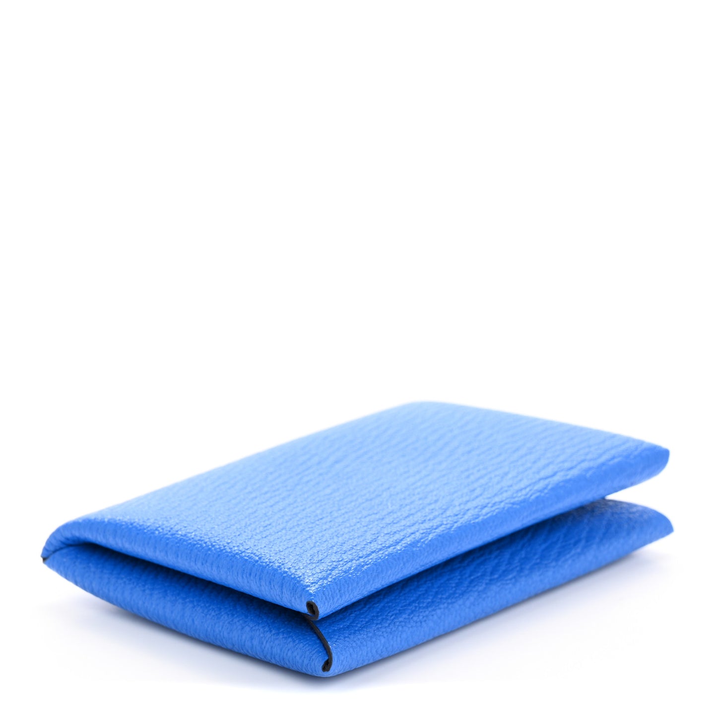 Chevre Mysore Calvi Card Case Bleu Hydra