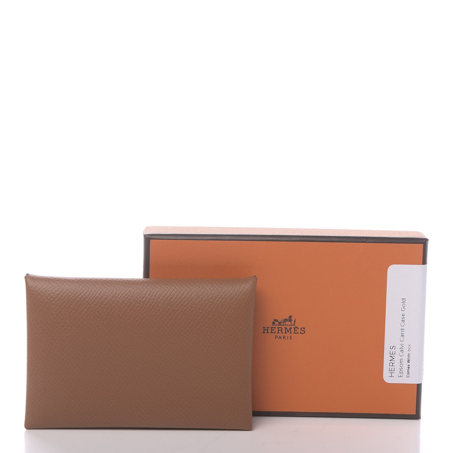 Hermes Epsom Calvi Card Case Gold 8 of 8