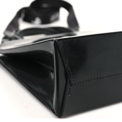 Off-White Patent Calfskin Logo Box Bag Black 8 of 10