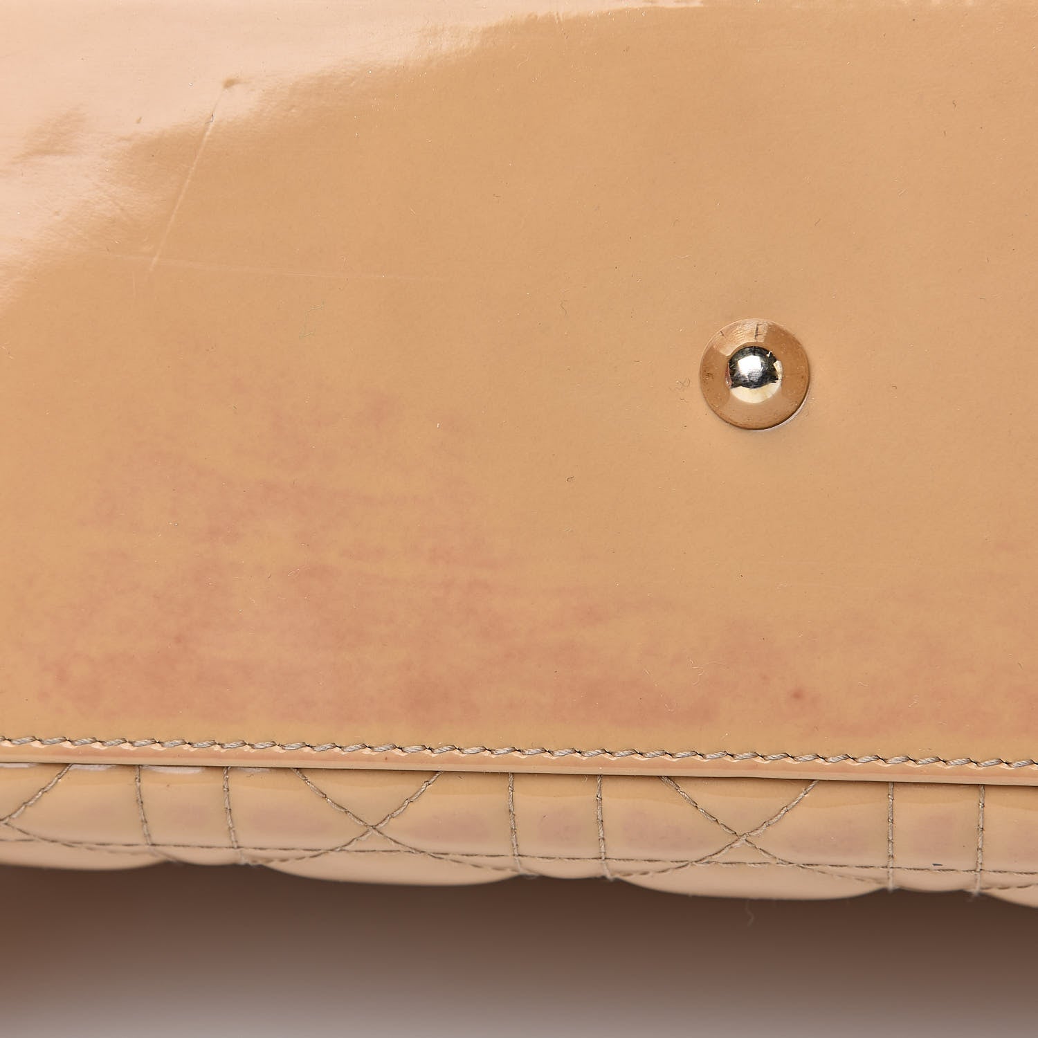 Christian Dior Patent Cannage Large Lady Dior Beige 17 of 21