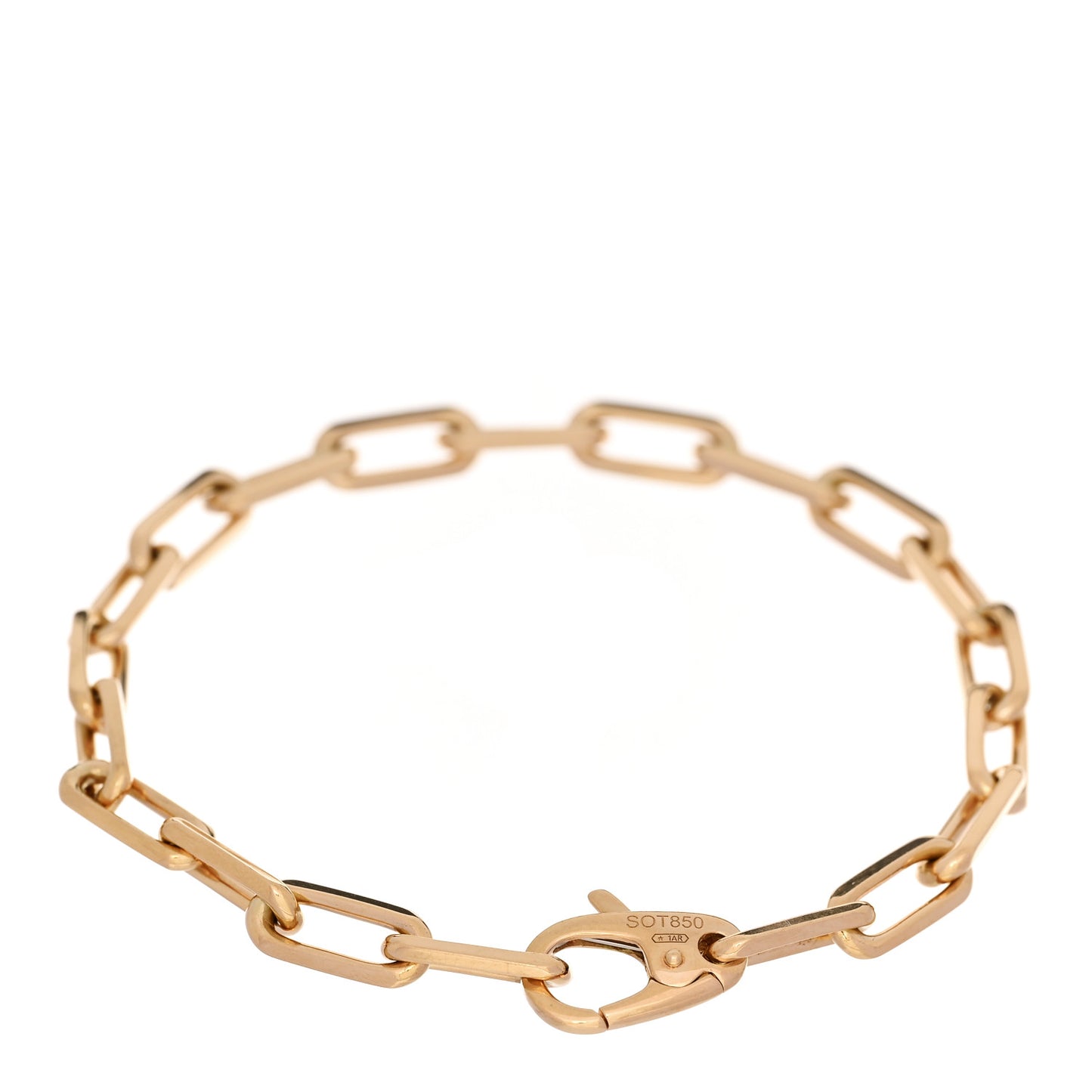 18K Yellow Gold Santos de Cartier Link Chain Bracelet