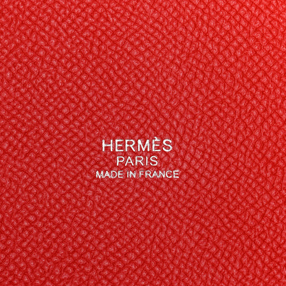 Hermes Epsom Tressage De Cuir Picotin Lock 22 MM Rouge Coeur Bleu du Nord Rouge H 6 of 18
