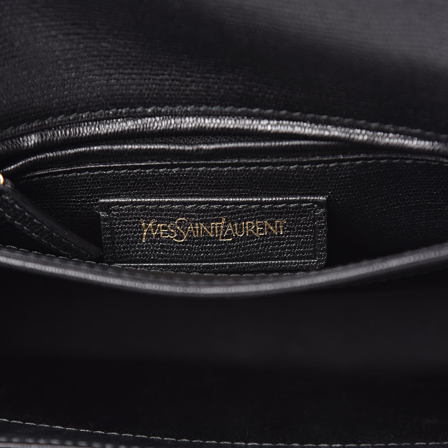 Saint Laurent Calfskin Classic Y Satchel Black 6 of 13