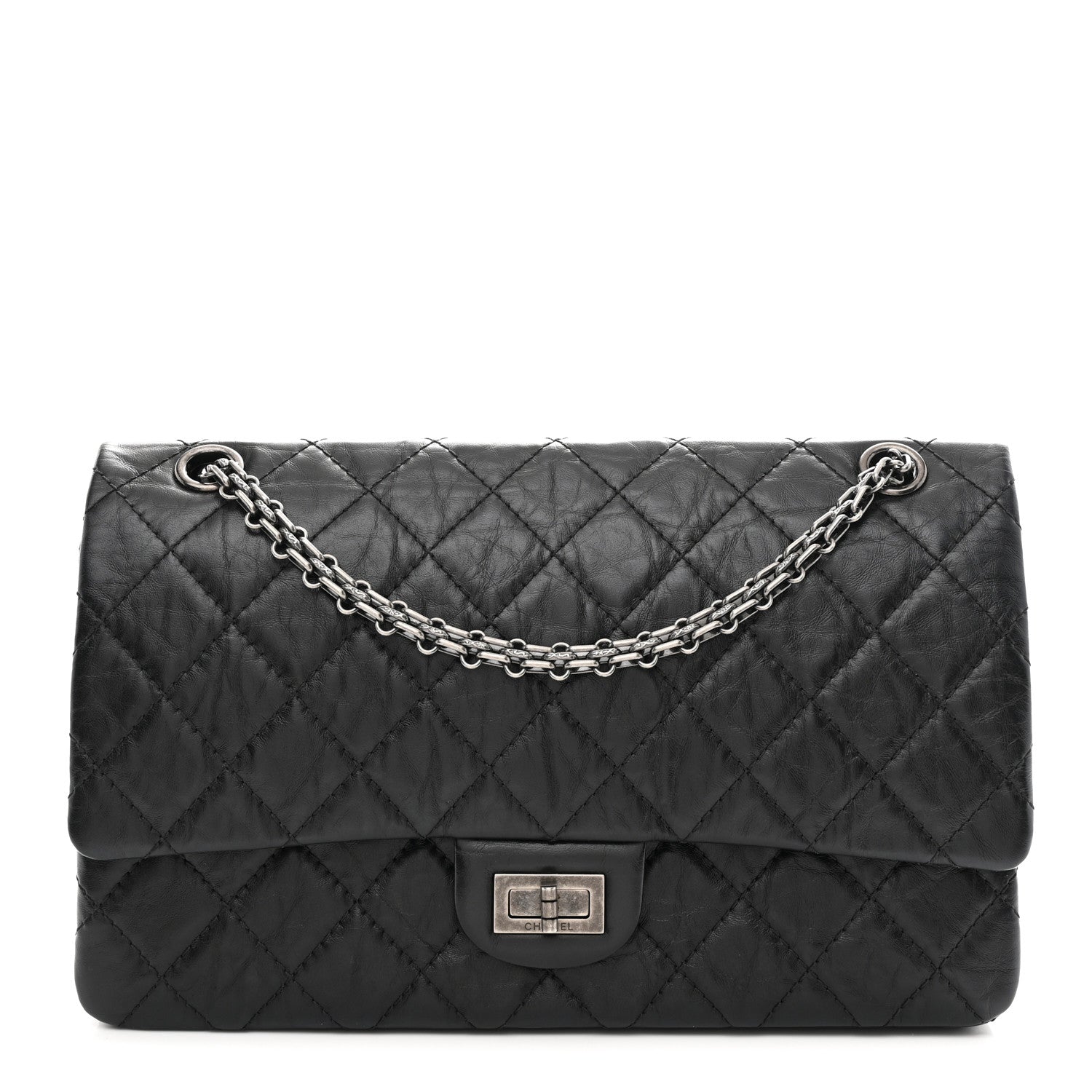 Chanel Aged Calfskin Quilted 2.55 Reissue 226 Flap Black 1 of 10