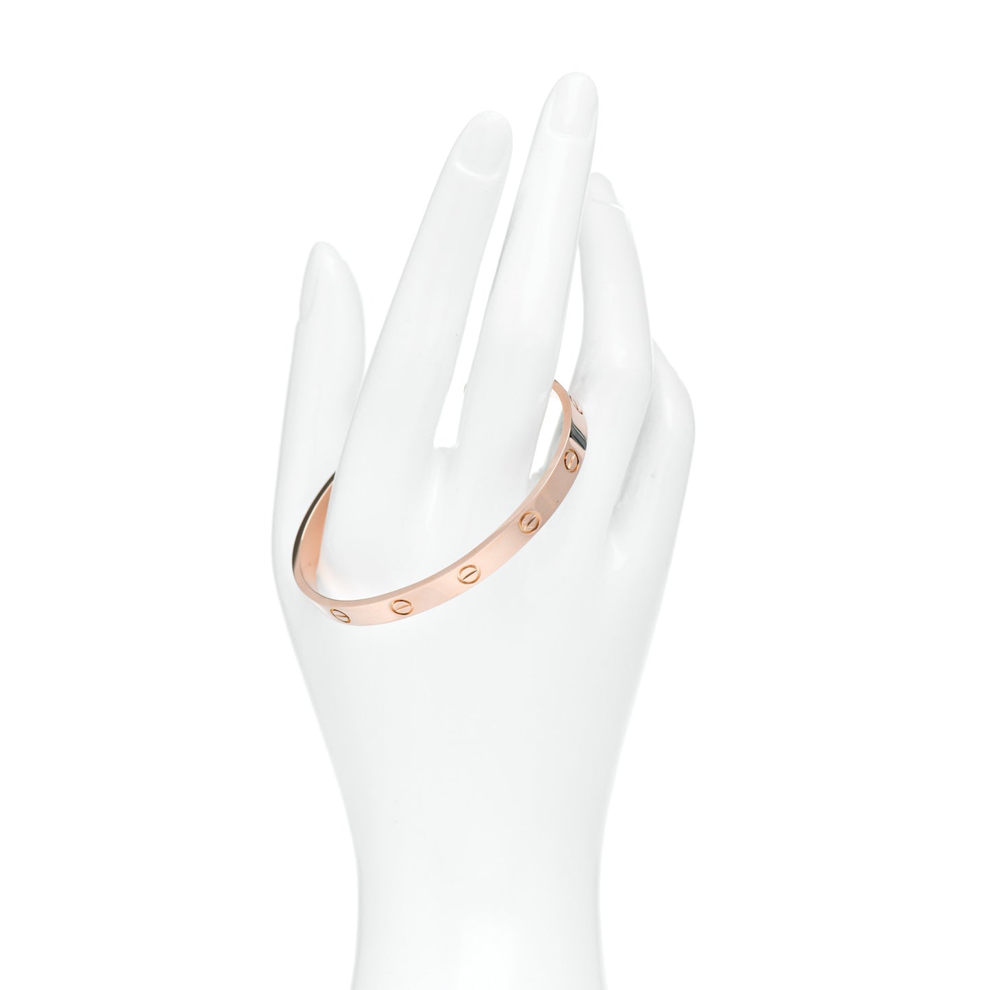 18K Pink Gold LOVE Cuff Bracelet 18