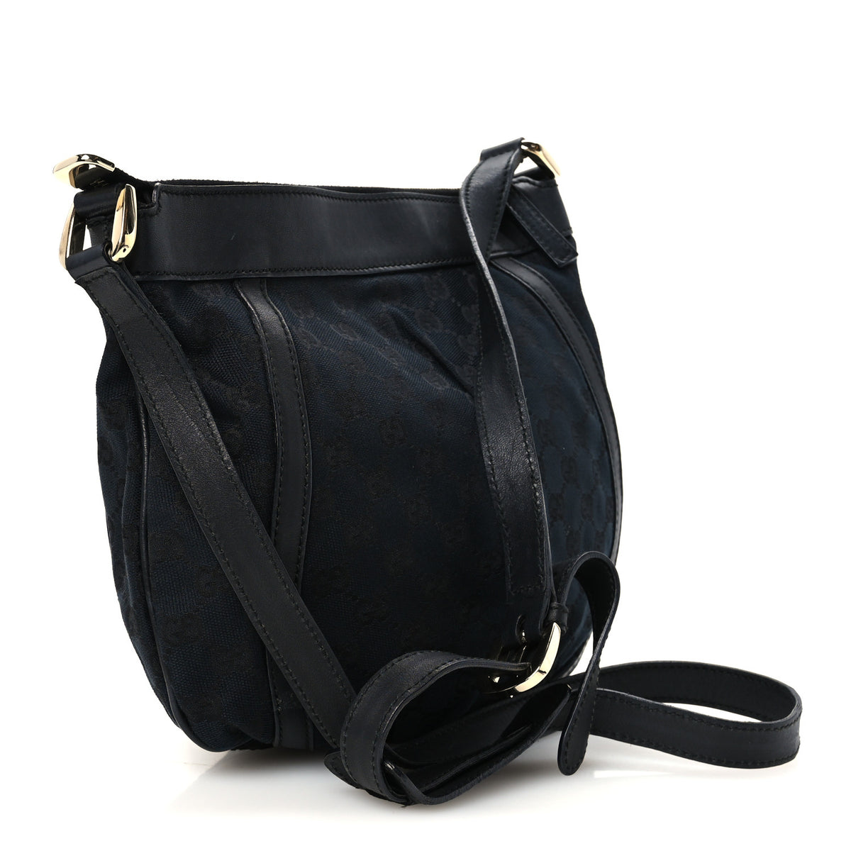 Gucci Monogram Small D Gold Ring Messenger Black 3 of 10