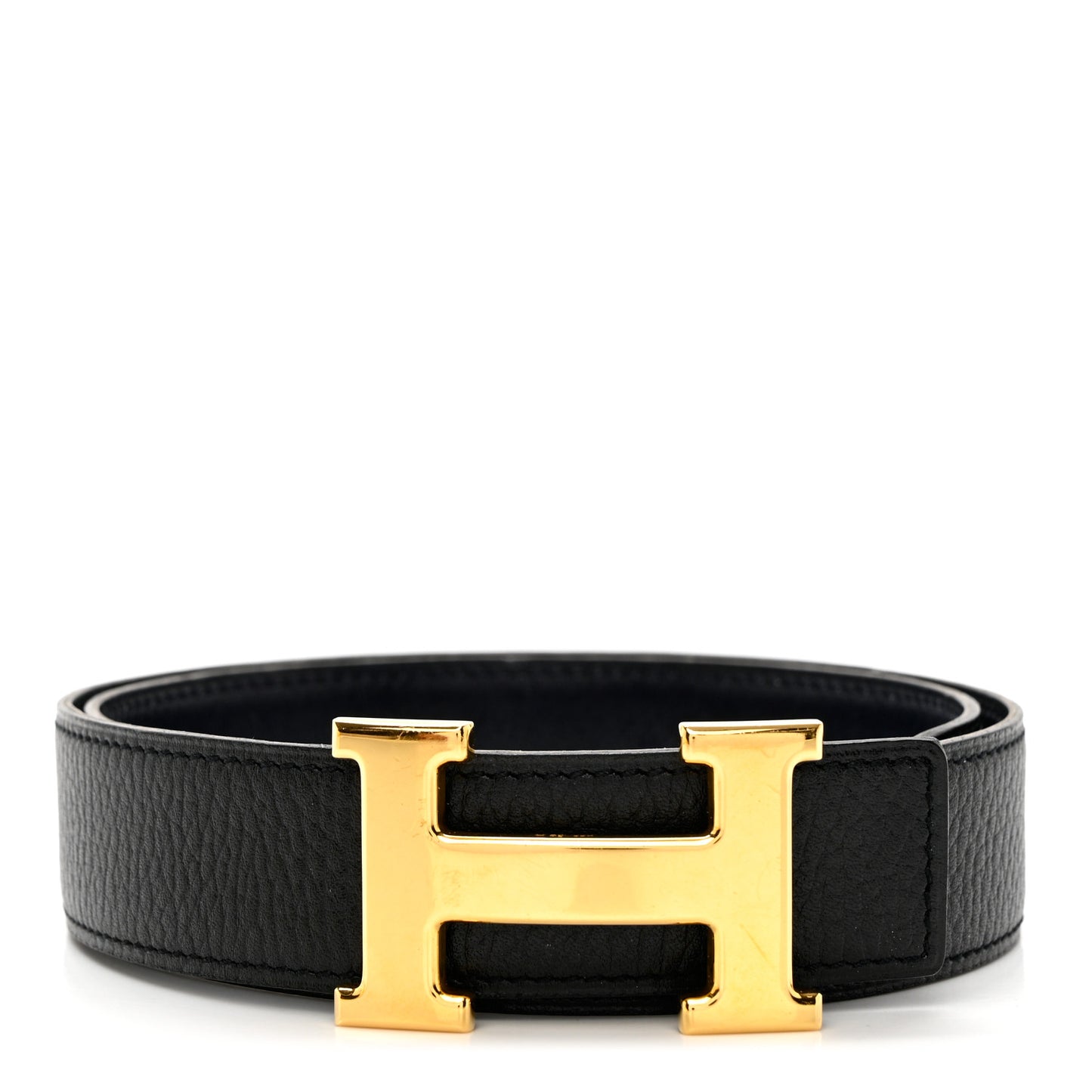 Ardennes Box 32mm H Belt 68 Black Bleu Indigo