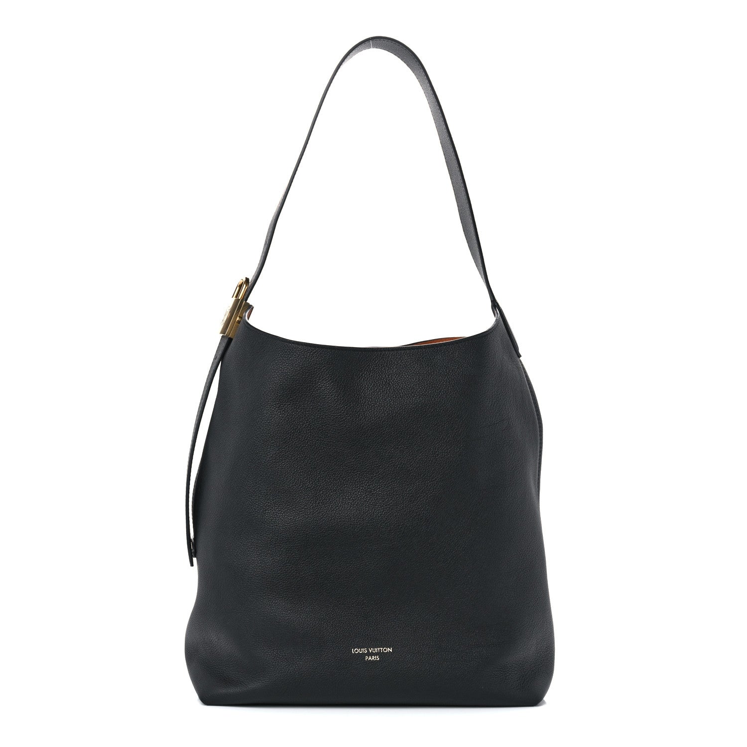 Louis Vuitton Grained Calfskin Low Key Hobo MM Black 1 of 11