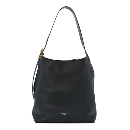 Louis Vuitton Grained Calfskin Low Key Hobo MM Black 1 of 11