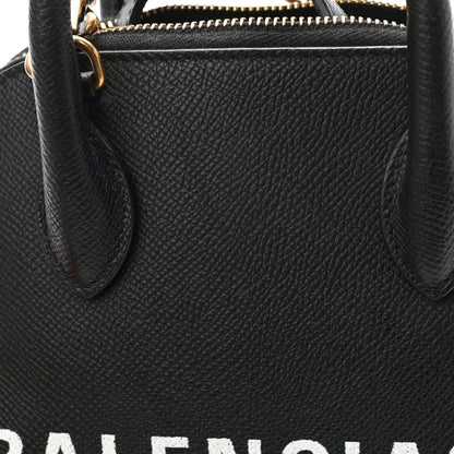 Balenciaga Signature Grained Calfskin XXS Ville Top Handle Bag Black White 12 of 12