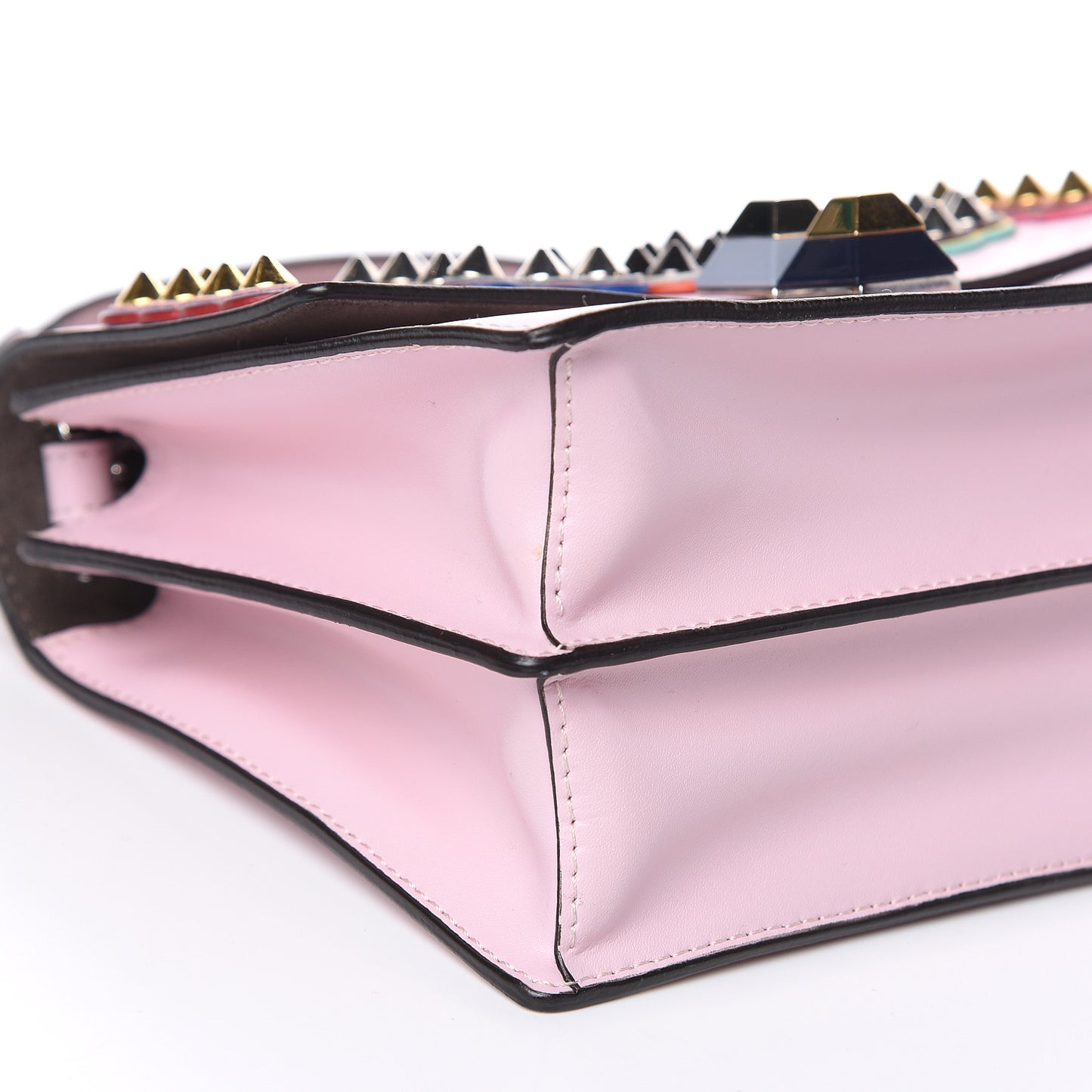 Vitello Liberty Fun Fair Metal Studded Small Kan I Shoulder Bag Peonia Multicolor