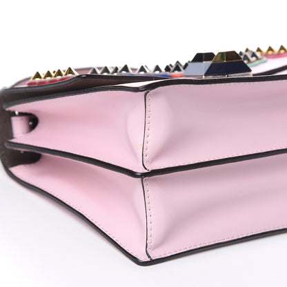 Fendi Vitello Liberty Fun Fair Metal Studded Small Kan I Shoulder Bag Peonia Multicolor 8 of 14