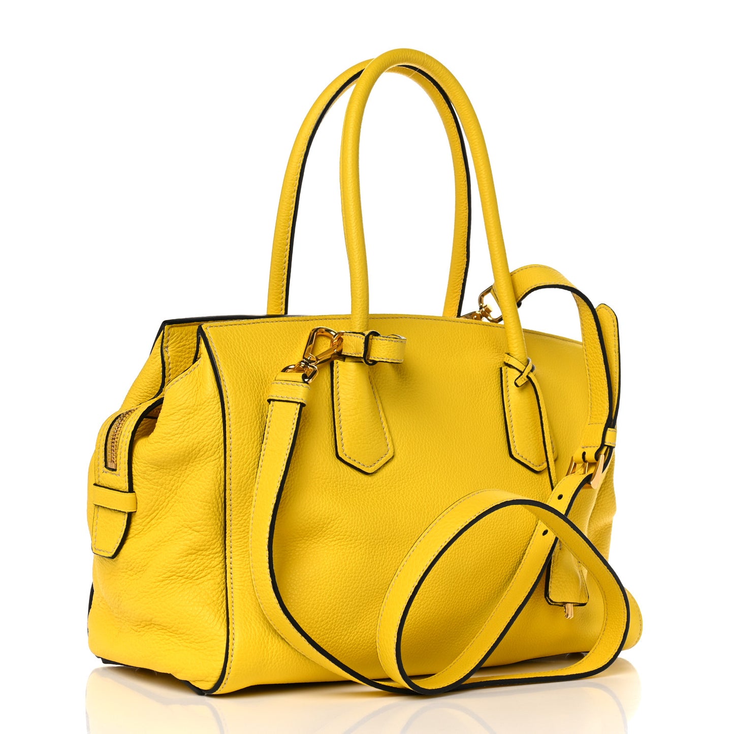 Vitello Grain Tote Girasole
