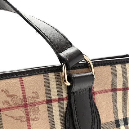Burberry Haymarket Check Small Onslow Tote Chocolate 19 of 21
