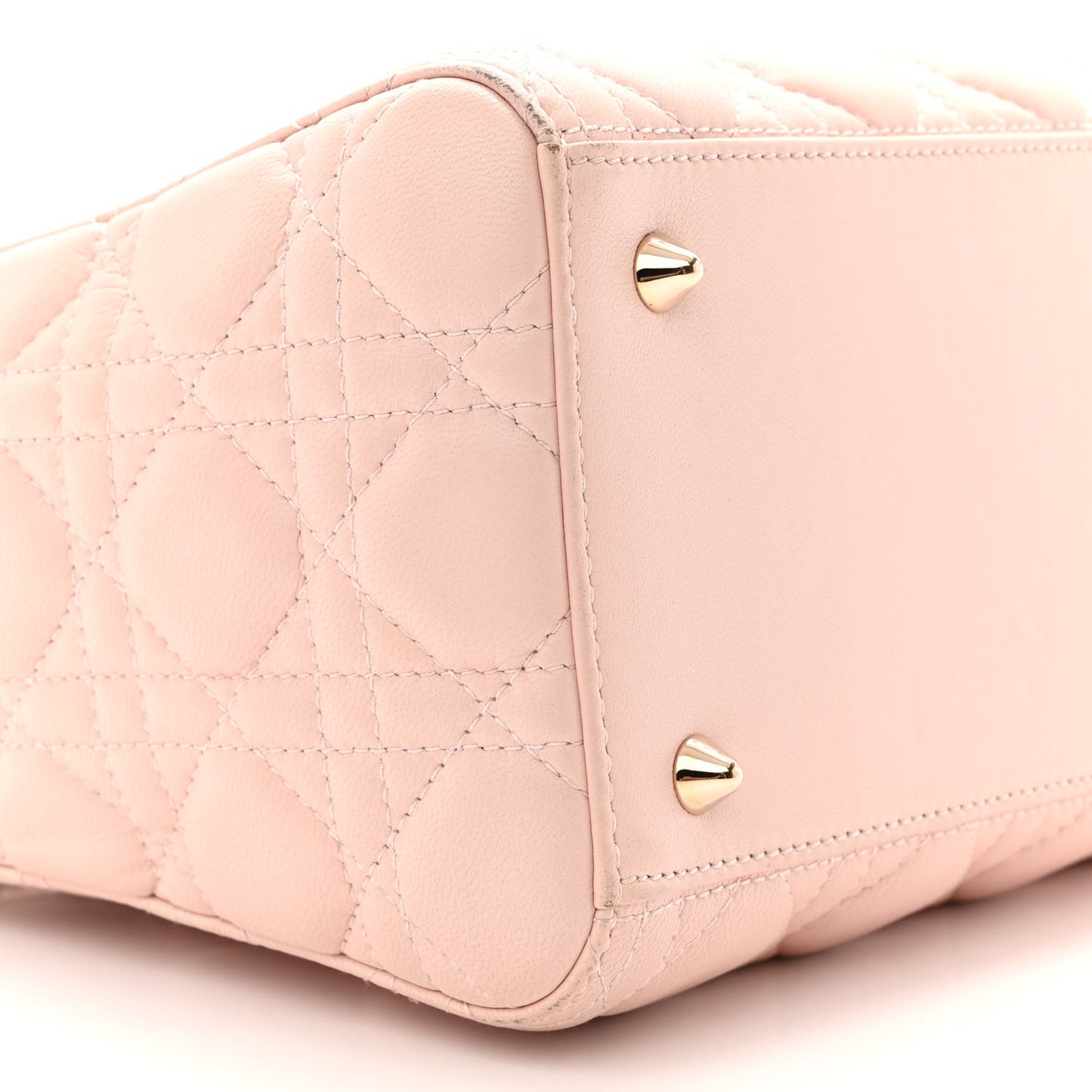 Lambskin Cannage Medium Lady Dior Light Pink