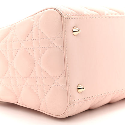 Christian Dior Lambskin Cannage Medium Lady Dior Light Pink 9 of 16