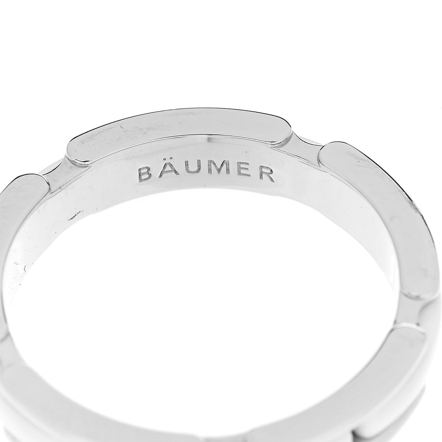 18K White Gold Ceramic Small Ultra Ring 57 8