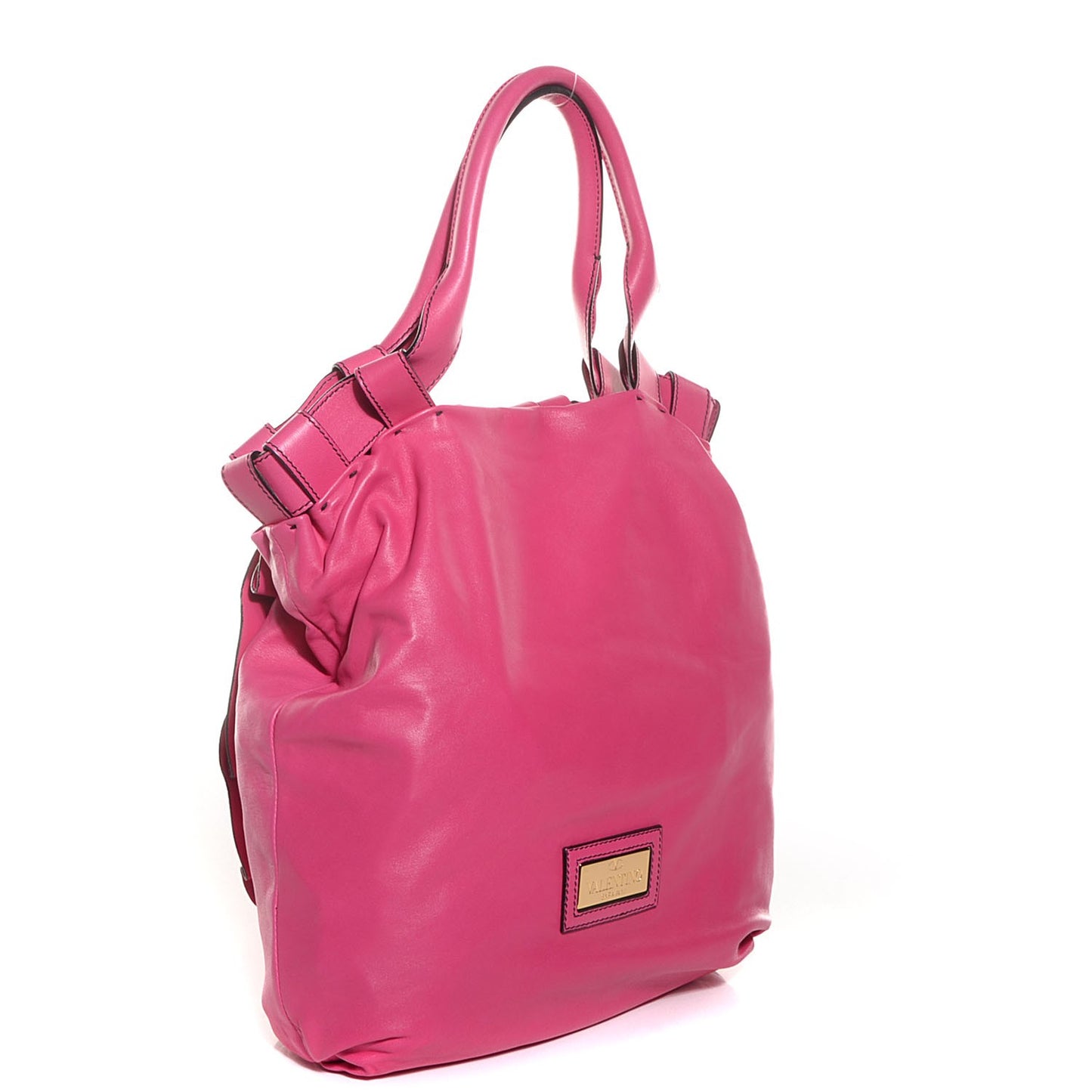 Nappa Raised Rose Vertigo Tote Fuchsia