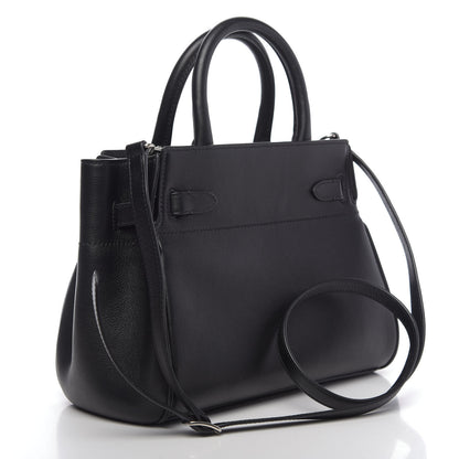 Mulberry Grained Calfskin Small Belted Bayswater Tote Black 3 of 9
