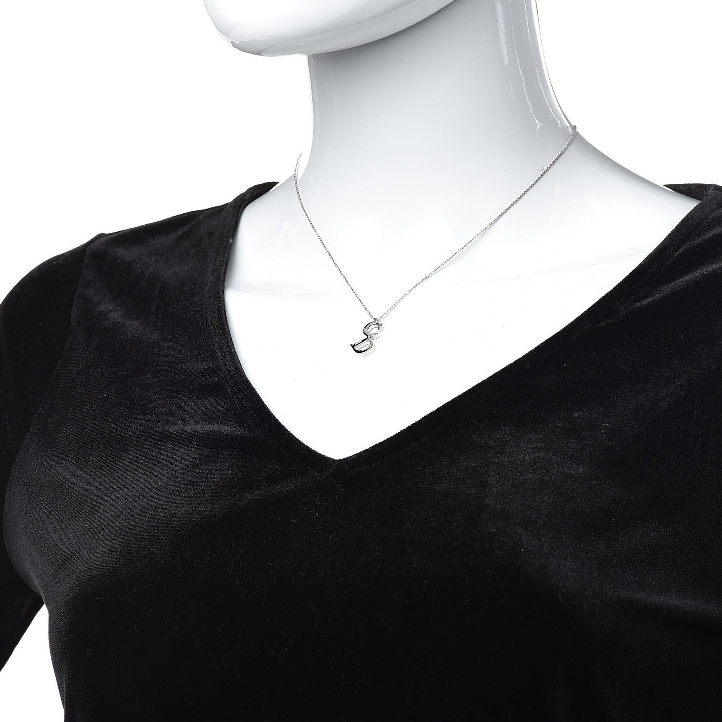Metal CD Necklace Silver